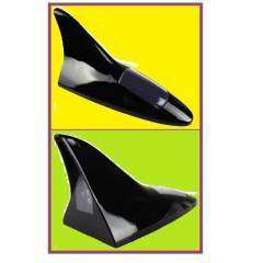 SOLAR CHARGED SHARK FYN FLASHING LIGHT FOR CAR ROOF - BLACK